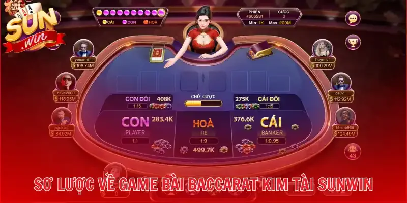 Sơ lược về game bài Baccarat Kim Tài Sunwin